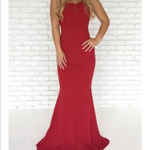 sheshow backless bow dress